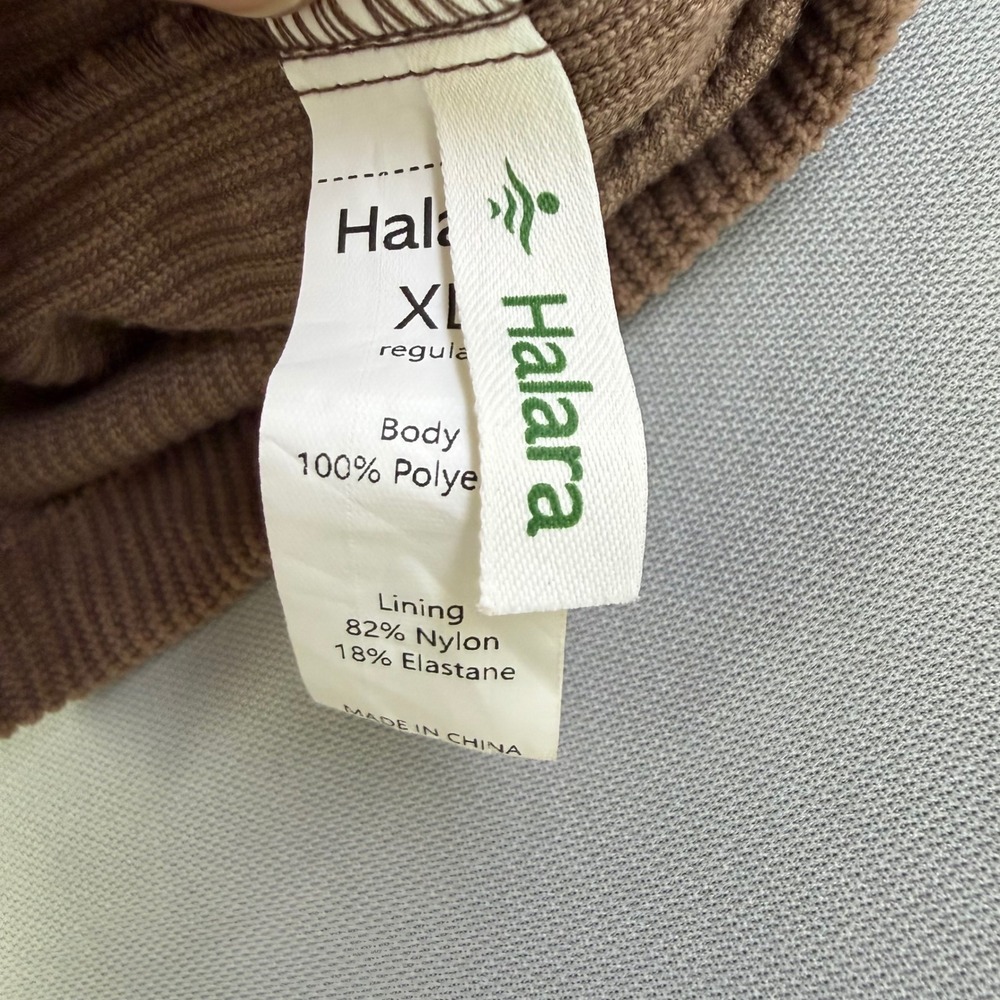Halara High Waisted 2 in 1 A-Line Corduroy Mini Skort Ribbed Active Office XL - Picture 15 of 15